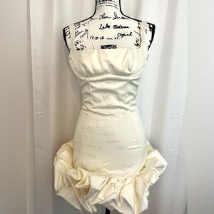 House of CB  Lilou Ruffle Square Neck Mini Dress. Size XS